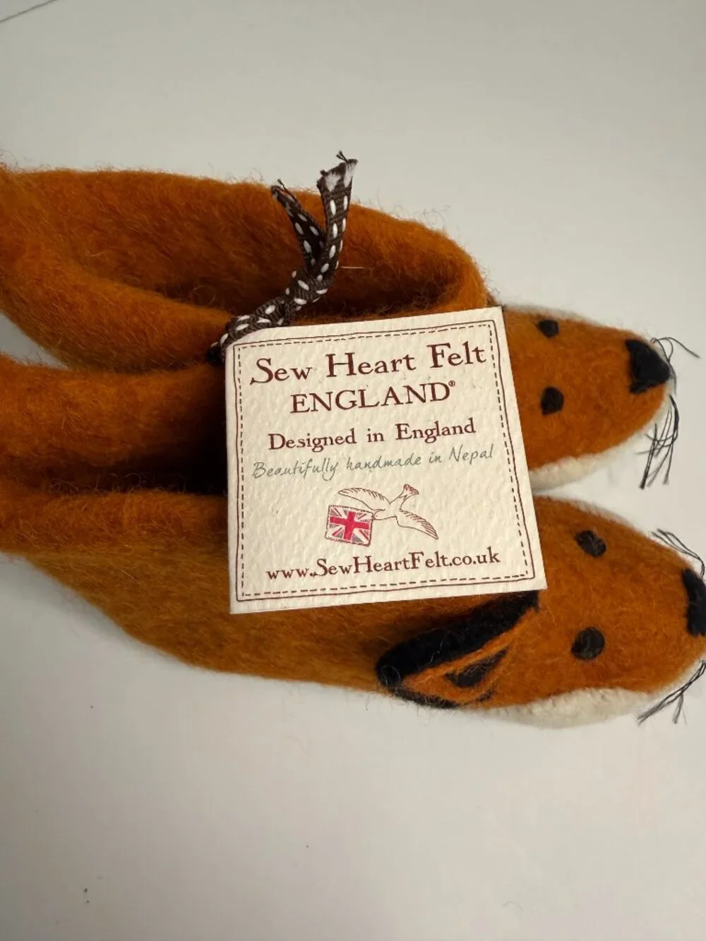 Sew Heart Felt Kids' Finlay Fox Slippers